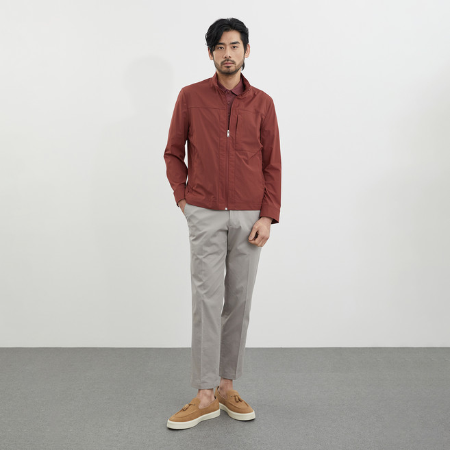 인디안 남성용 홑겹 바람막이 점퍼