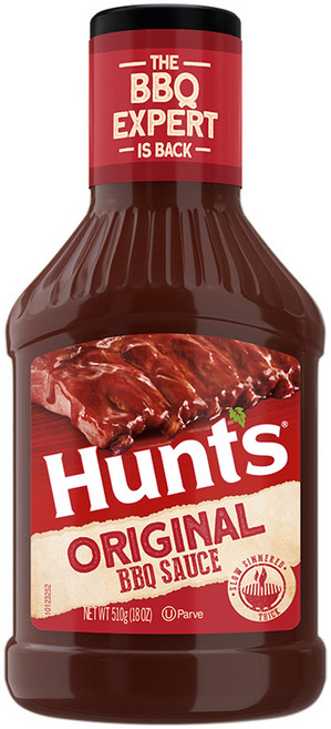 헌츠 오리지날 바베큐소스, 510g, 1개