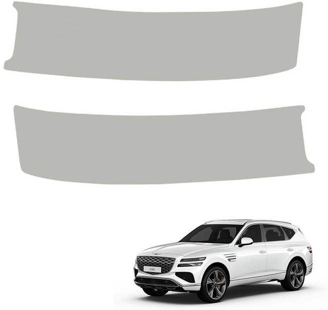 메이튼 차량용 튜닝 가죽 순정 컬러 SC 트렁크스텝 커버, 제네시스 GV80, 그레이