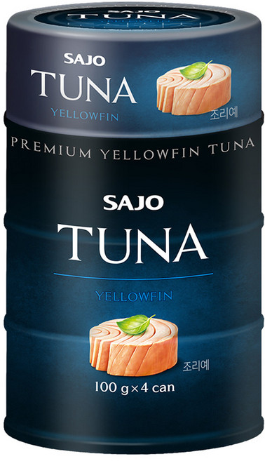 사조 프리미엄 황다랑어 참치, 100g, 4개