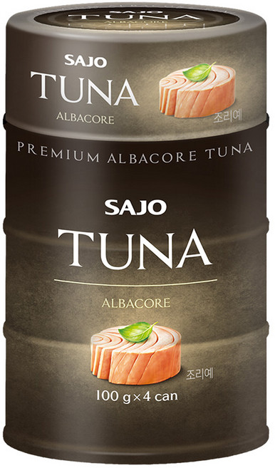 사조참치 프리미엄 알바코 참치, 100g, 4개
