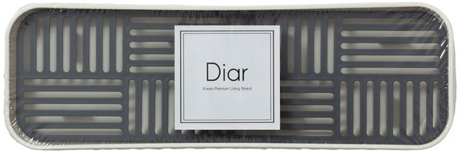 디아르 2세대 주방식기 건조트레이 S, 1단, 차콜, 1개