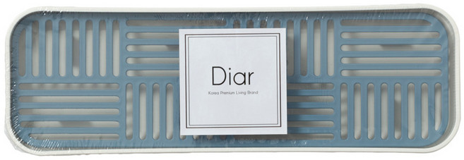 디아르 식기 건조 물빠짐 트레이 2세대 S, 1단, 블루, 1개