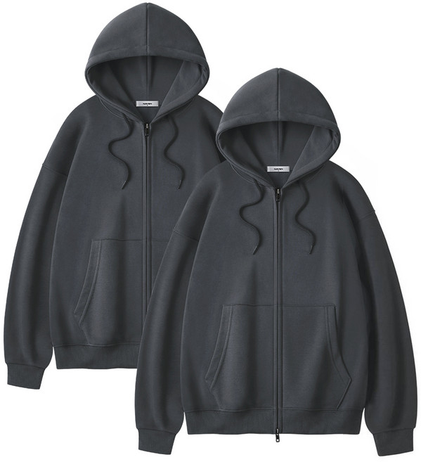 네이븐 2장 SET 오버핏 후드집업 NA2ZP