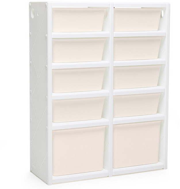 아이팜 모듈형 더블 유아 정리함, BEIGE, 5단