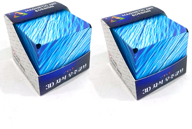 아이끌레 3D 자석 우주큐브 2p, 블루, 2개
