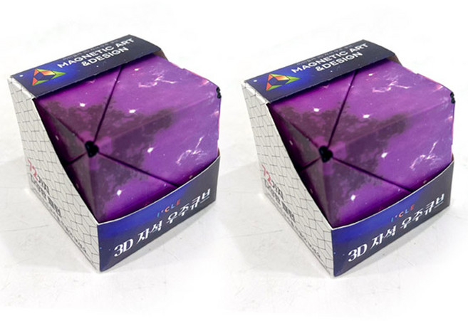 아이끌레 3D 자석 우주큐브 2p, 퍼플, 2개