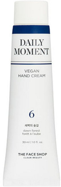 더페이스샵 데일리 모먼트 비건 핸드크림 06 새벽의숲길, 30ml, 1개, 06 새벽의 숲길