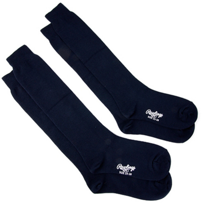 롤링스 베이스볼 스타킹 야구양말 양쪽 세트13A-28, 네이비, 1세트