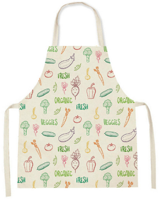 알로데 채소 일러스트 미술 앞치마, NO 13