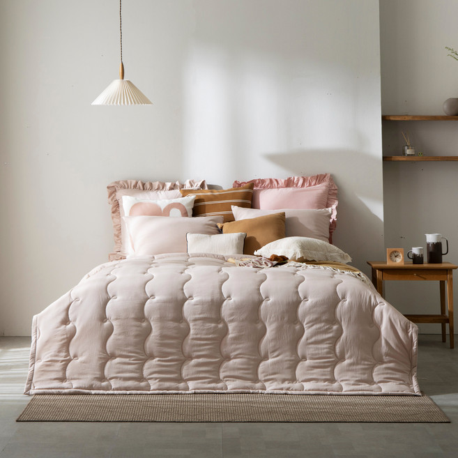 보몽드 국내 제조 소프트워싱 플란넬 차렵이불