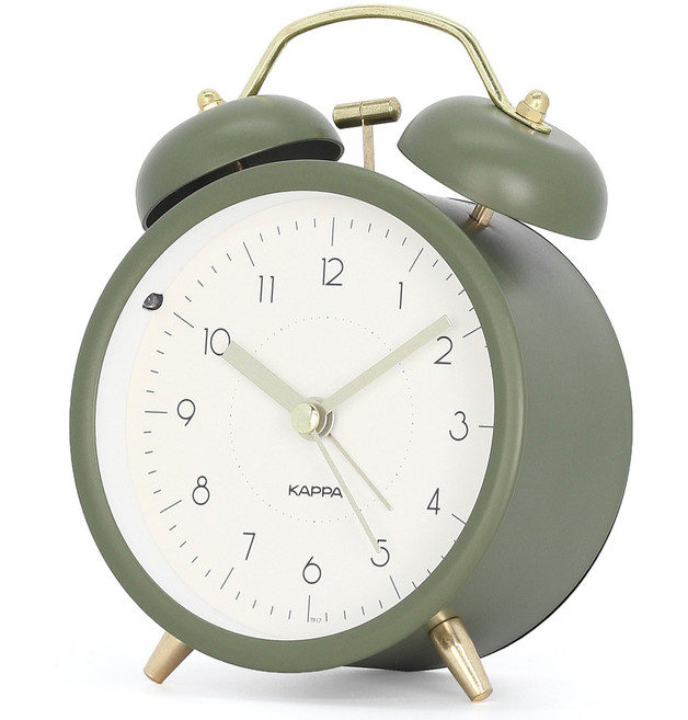 KAPPA 클래식 알람시계, 올리브 그린