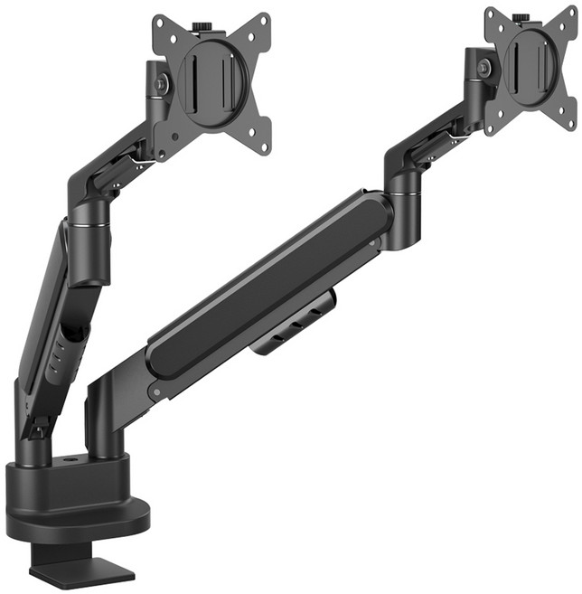 카멜마운트 일반형 듀얼 벽면 밀착형 모니터 거치대 AMADS, 블랙(AMADSB), 1개
