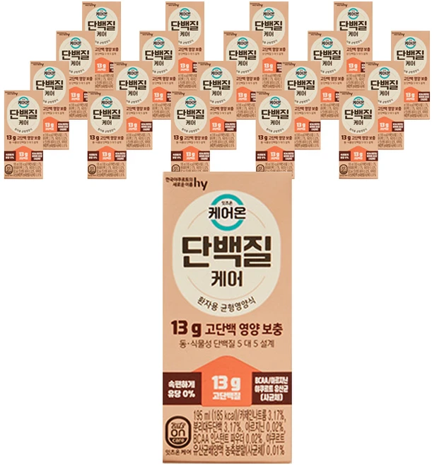 CareOn 에치와이 잇츠온 단백질케어 20p, 20개, 195ml - 쿠팡