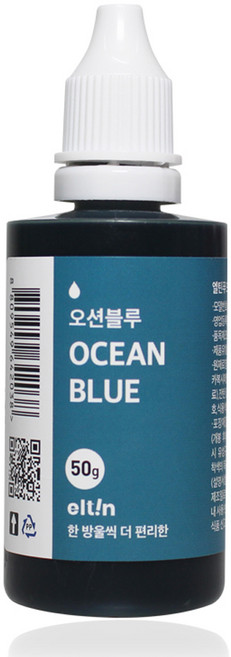 엘틴 e 푸드칼라 진한 오션블루, 50g, 1개