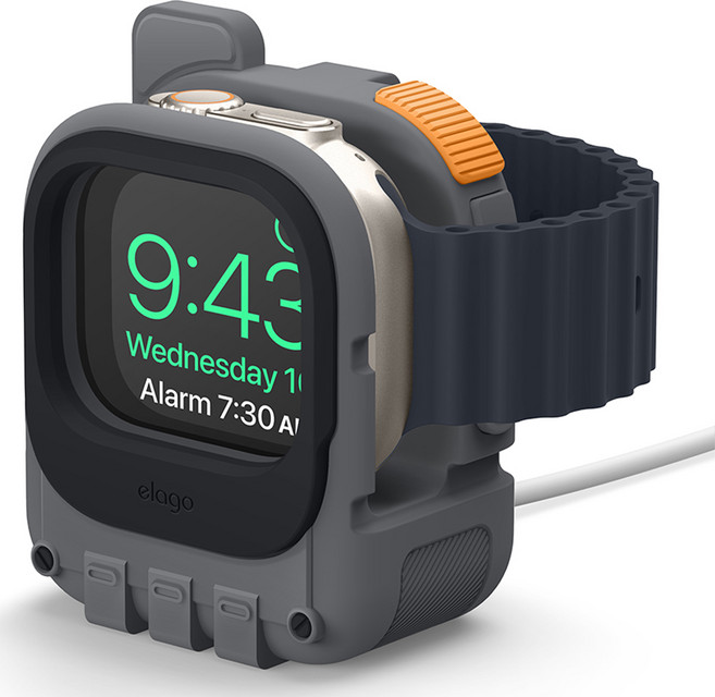 엘라고 W10 전 모델 공용 충전거치대, 다크그레이