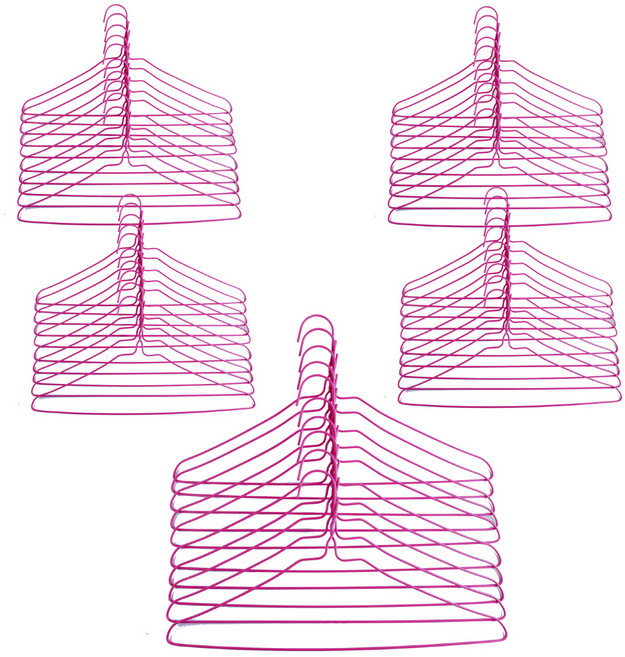 코디스 세탁소 옷걸이, 핑크, 50개