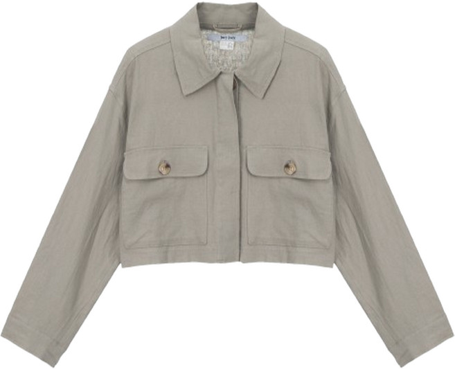 쥬시쥬디 여성용 통기성 J셔츠 카라 린넨 자켓 ON JYJK32EA