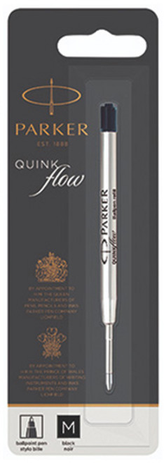 파카 볼펜 리필심 0.9~1mm, 흑색, 1개