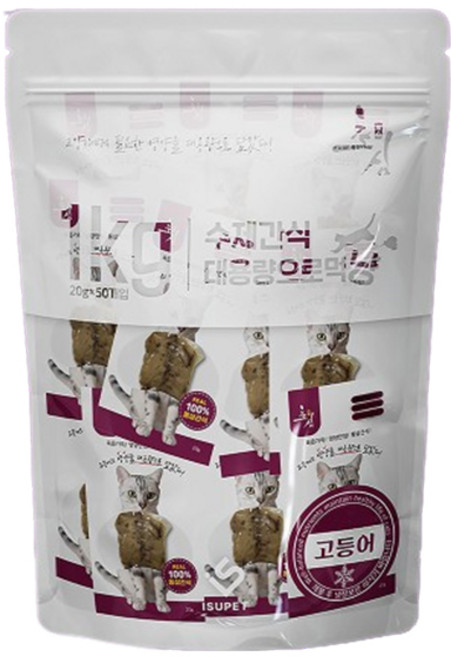 초심 고양이 통살 간식 50p, 고등어, 1kg, 1개