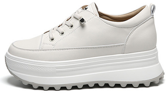 잭앤질 소가죽 밴딩끈 플랫폼 스니커즈 JA4194