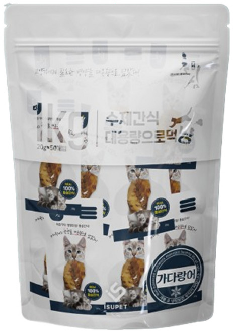 초심 고양이 통살 간식 50p, 가다랑어, 1kg, 1개