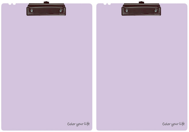 투코비 모란디컬렉터 클립보드 신소재 A4, 라벤더, 2개