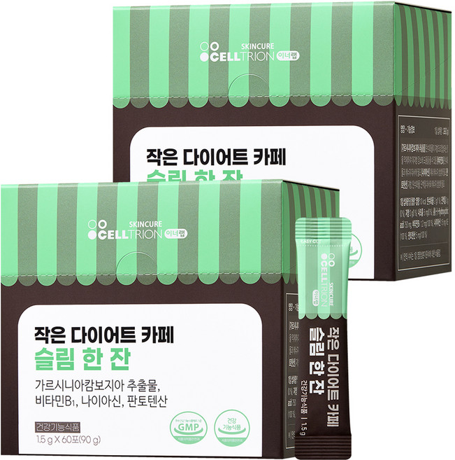 이너랩 작은 다이어트 카페 슬림 한 잔 60p, 90g, 2개