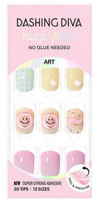 데싱디바 매직프레스 스마일 모빌 네일팁 세트, 혼합색상, 1개