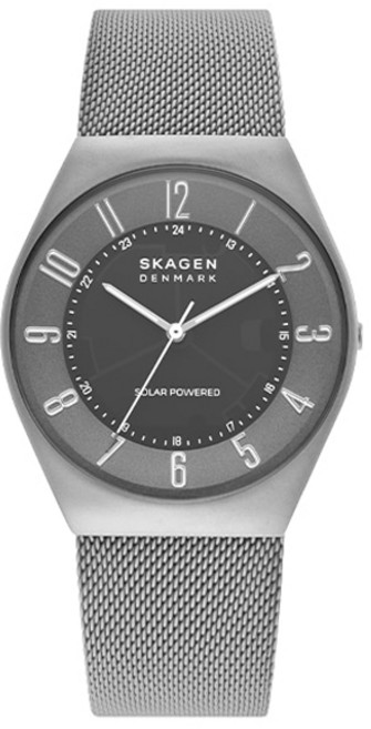 SKAGEN 男士 Grenen 太陽能金屬手錶 SKW6836 + 包裝組