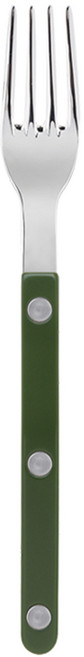 사브르 비스트로 샤이니 솔리드 케이크 포크, 다크그린, 1개