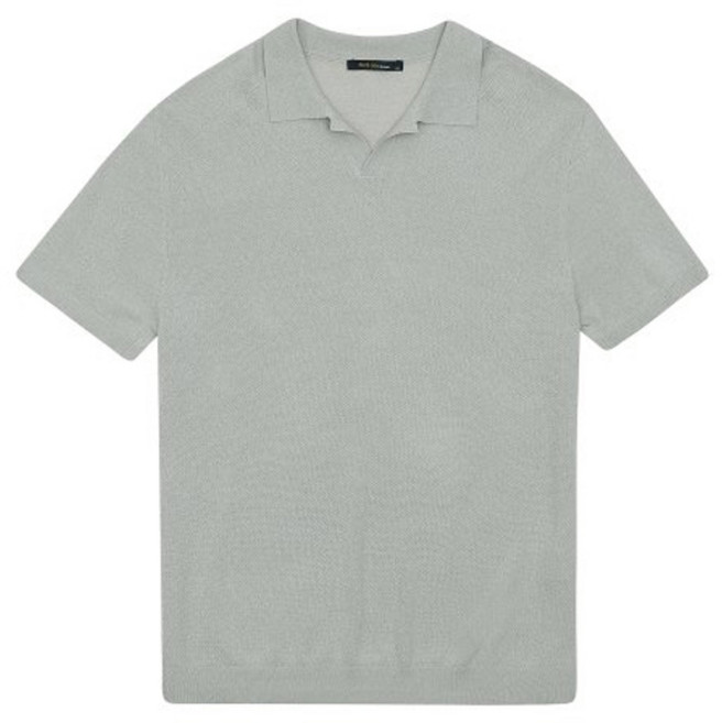 킨록2 남성용 R N 반팔 오픈 카라 니트 EFW