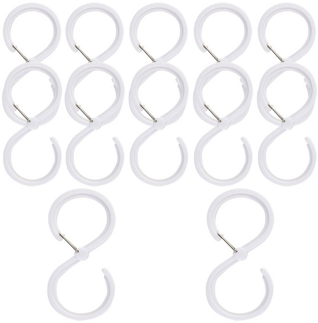 아이메이트 잠금형 S자 걸이 대형, 화이트, 12개