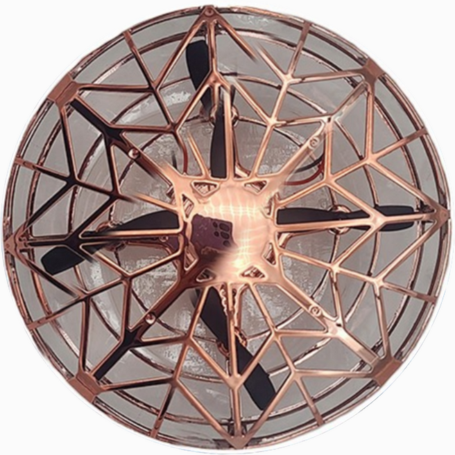 재미존 ufo드론 RC완구, 골드, 1개