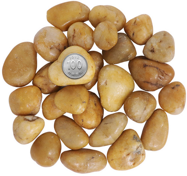 화분월드 우화석 강자갈 5호 갈색, 1개