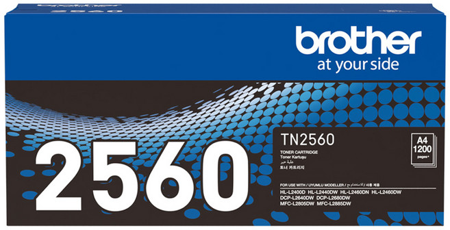 brother 兄弟牌 TN2560 原廠碳粉匣, 1個, 黑色
