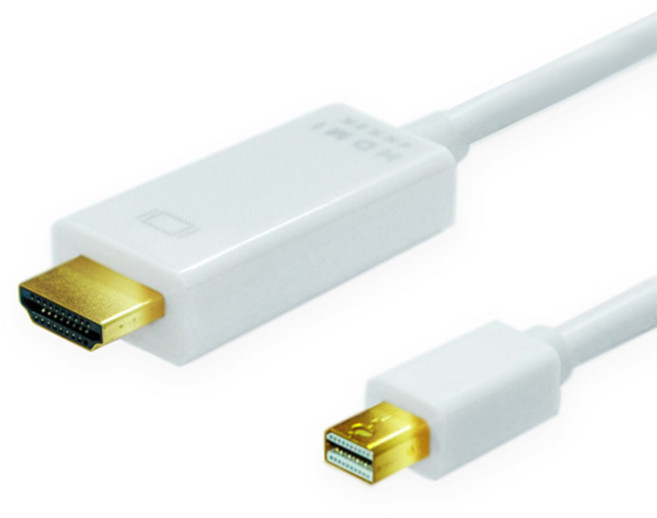 엠비에프 Mini DP to HDMI 케이블 MBF-MDP19-2m, 1개, 2m