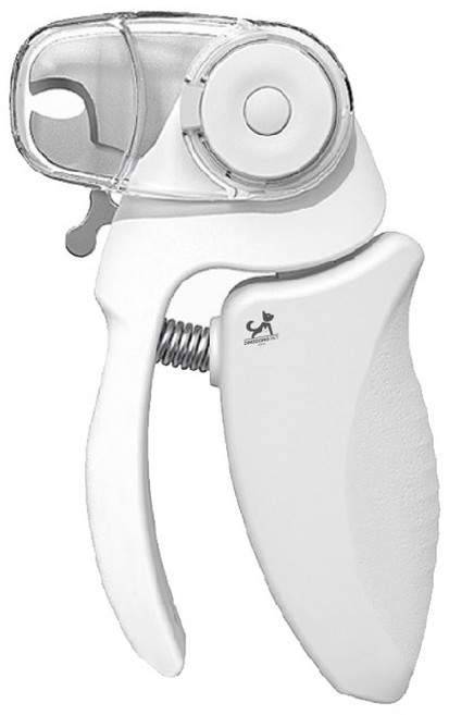 딩동펫 반려동물 패럿 투명 LED 발톱깎이 70 x 135 mm, 화이트, 1개