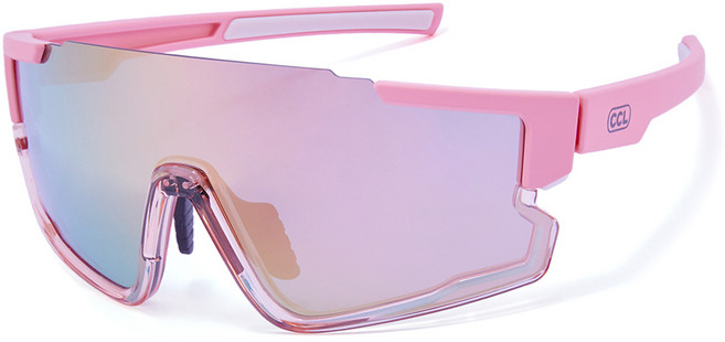 코코릭 CCL 주니어용 미러렌즈 스포츠 라인플러스 선글라스, 핑크, 1개