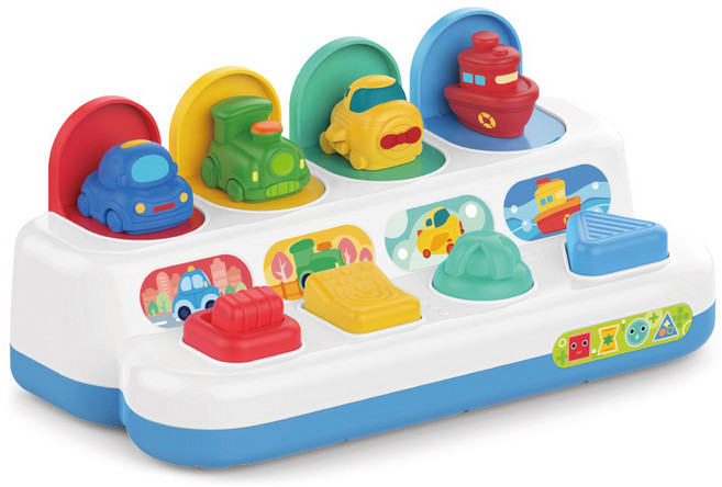 하늘썬별 유아용 팝업 띄띄빵빵 터치 까꿍놀이 완구 heanhe8076, 혼합색상, 1개