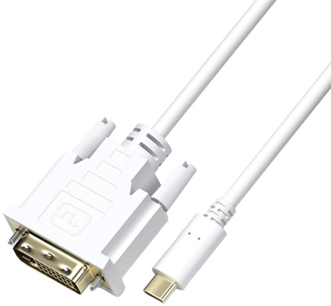 엠비에프 USB C타입 to DVI 미러링 케이블, 1.8m, 1개