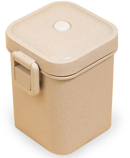 크림 밀짚 도시락 보온병, 혼합색상, 1개