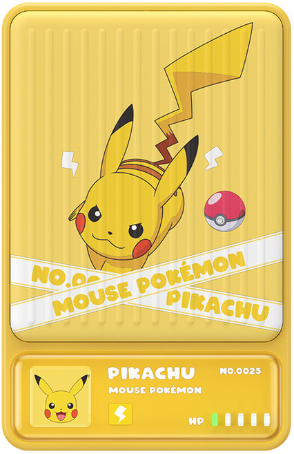 포켓몬스터 맥세이프 무선충전 마그네틱 보조배터리 10000mAh, PK100M, 피카츄