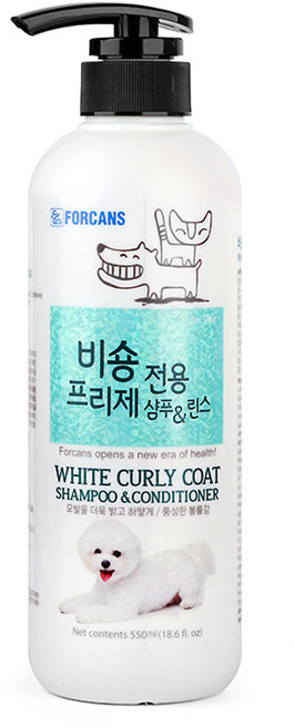 포켄스 비숑프리제 전용 샴푸 앤 린스, 550ml, 1개입, 1개