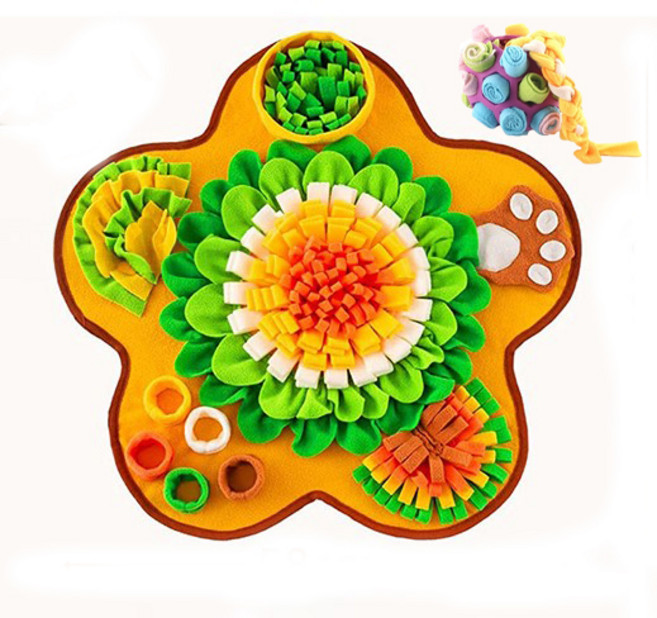 순잠 노즈워크 세트, 노란색(패드), 퍼플(볼), 1세트