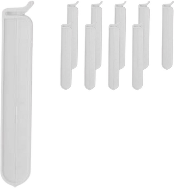 스틱 봉지집게 대, 화이트, 10개