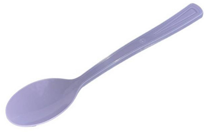 쿡앤락 일회용 숟가락 라벤더, 100개, 1개