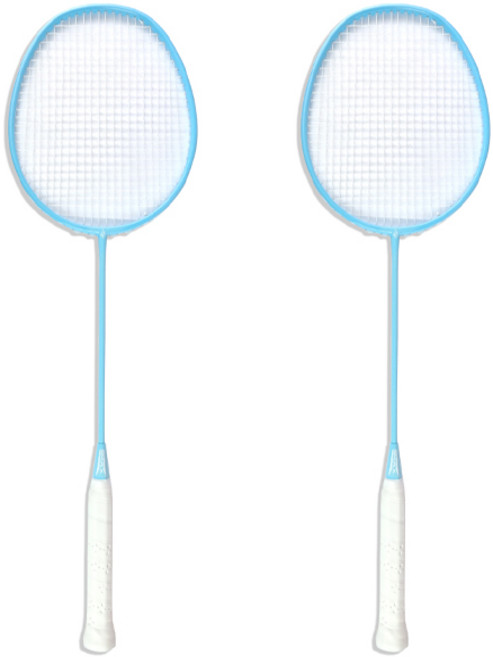 스맥스코리아 초경량 카본 배드민턴 라켓 2p 세트 블루, 1세트