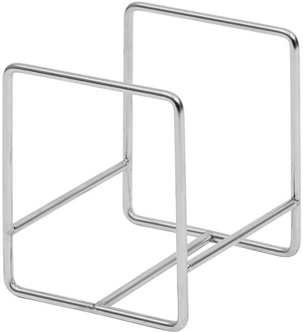 엠에스리빙 스텐 세로형 접시 정리대, 실버