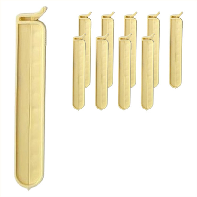 스틱 봉지집게 특대형, 버터, 10개